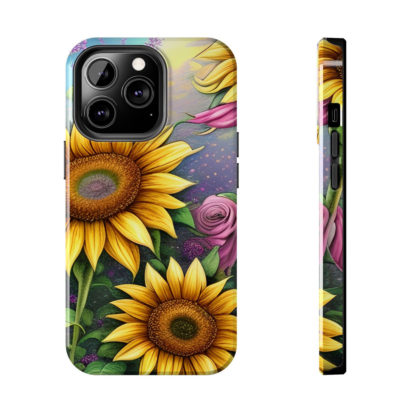 Whimsical Sunflower & Rose Garden - iPhone Series Case