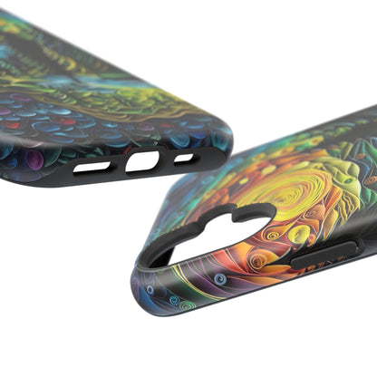 Radiant Forest Sunset MagSafe iPhone Case – Artistic Landscape Design