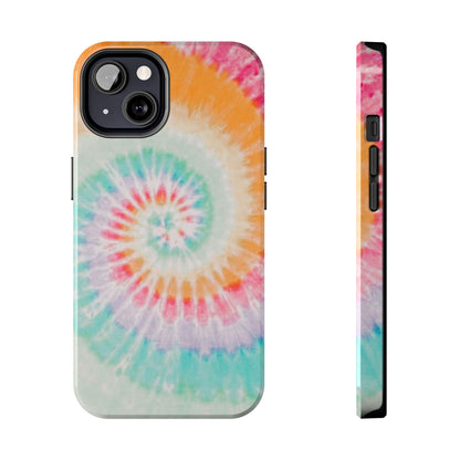 Pastel Swirl Tie-Dye iPhone Case – Soft & Minimalistic Style