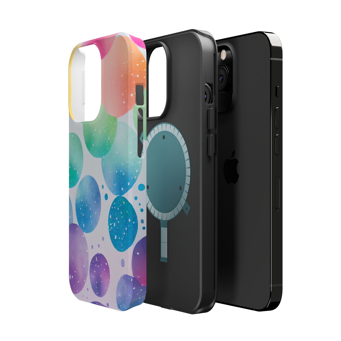 Pastel Galaxy Bubbles  MagSafe iPhone Case – Slim Design, Glossy Finish