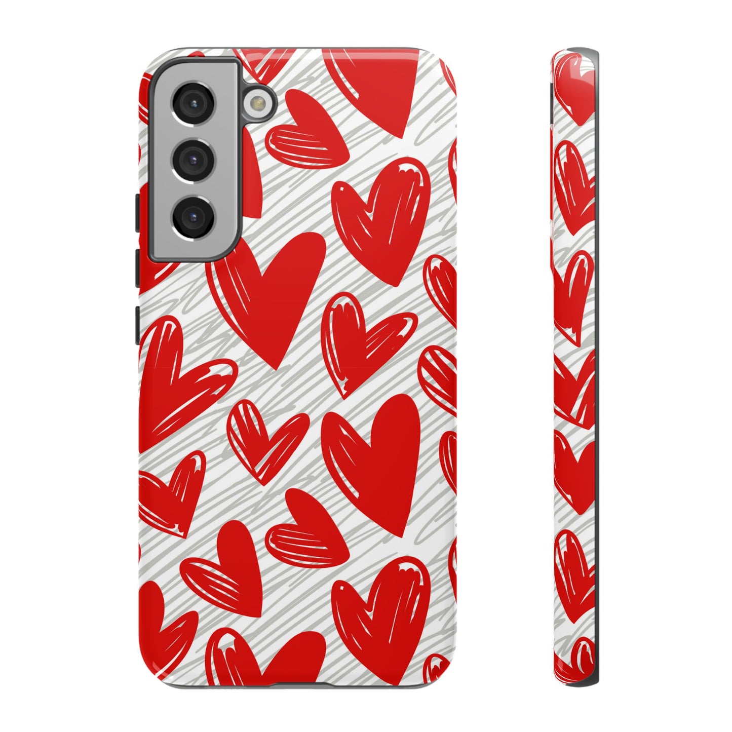 Samsung Galaxy Case: Whimsical Heart Doodle