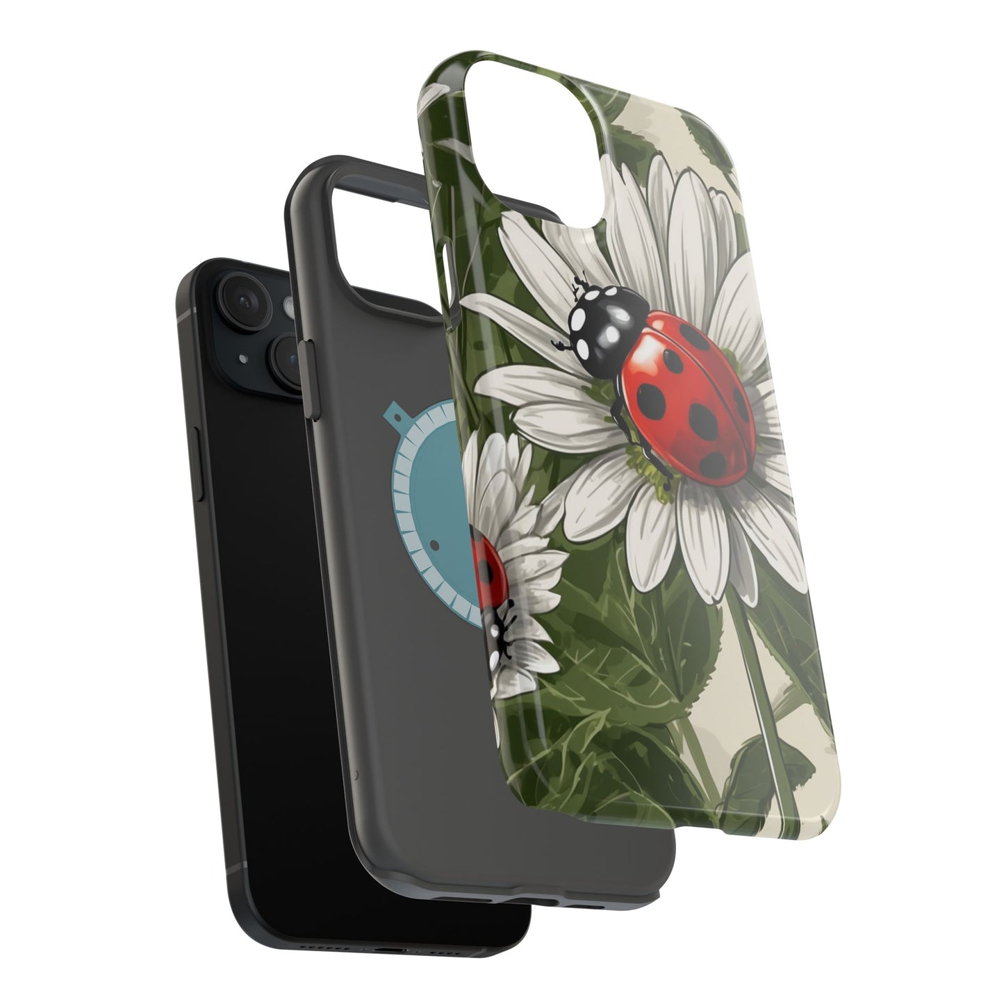 Ladybug & Daisy Garden Charm - MagSafe iPhone Case