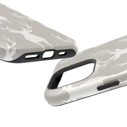 Minimalist Deer Silhouette MagSafe Pattern – iPhone Series Case