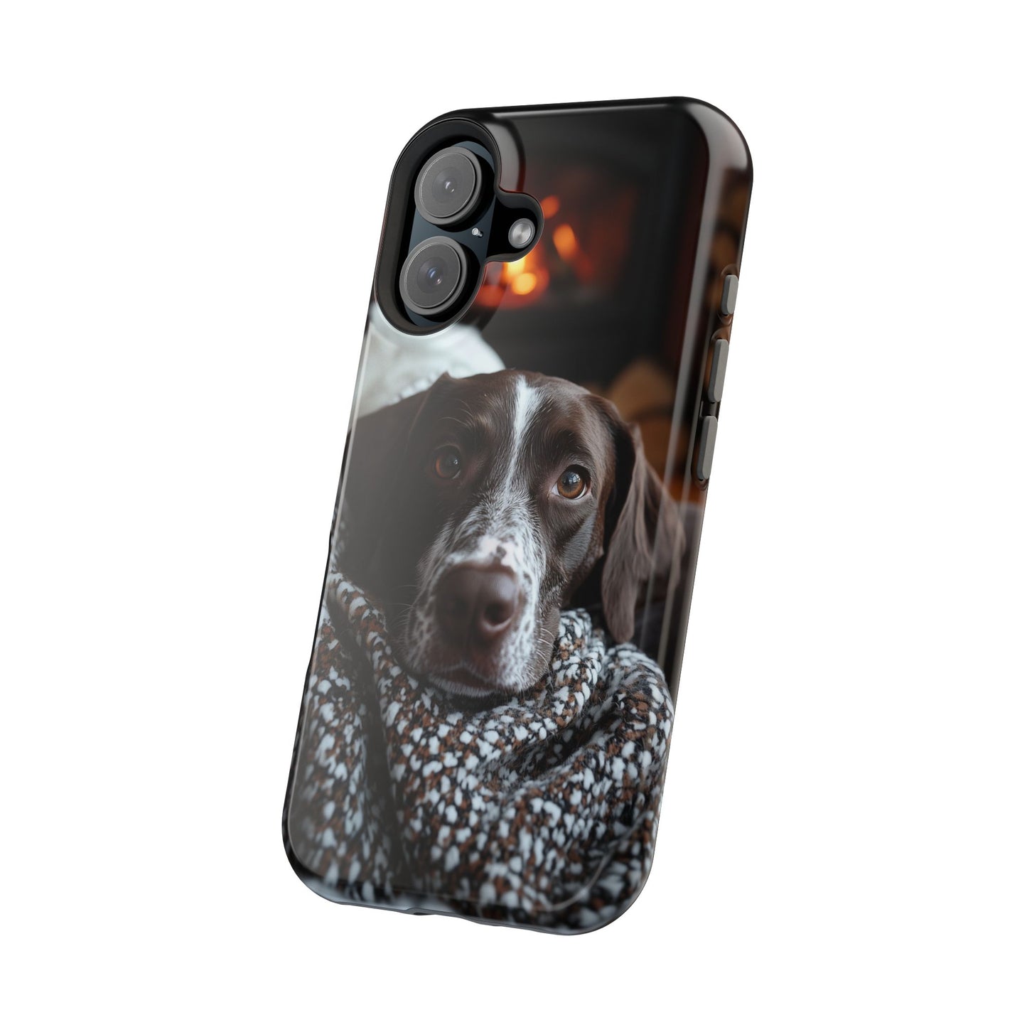 Majestic German Shorthaired Pointer MagSafe iPhone Case – Sunset Prairie Design