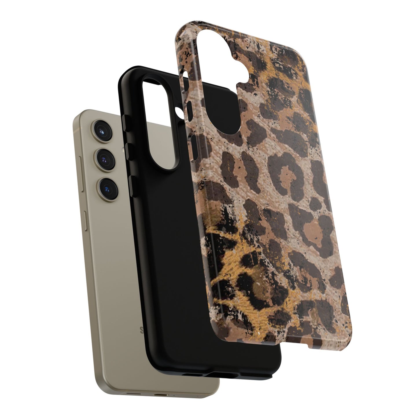 Vintage Distressed Leopard Print - Samsung Galaxy Series Case