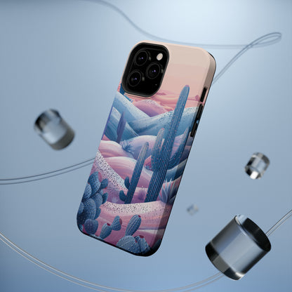 Desert Oasis MagSafe Case for iPhone – Cactus & Western Landscape Design for iPhone 15, 14 Pro Max, 13, and More!