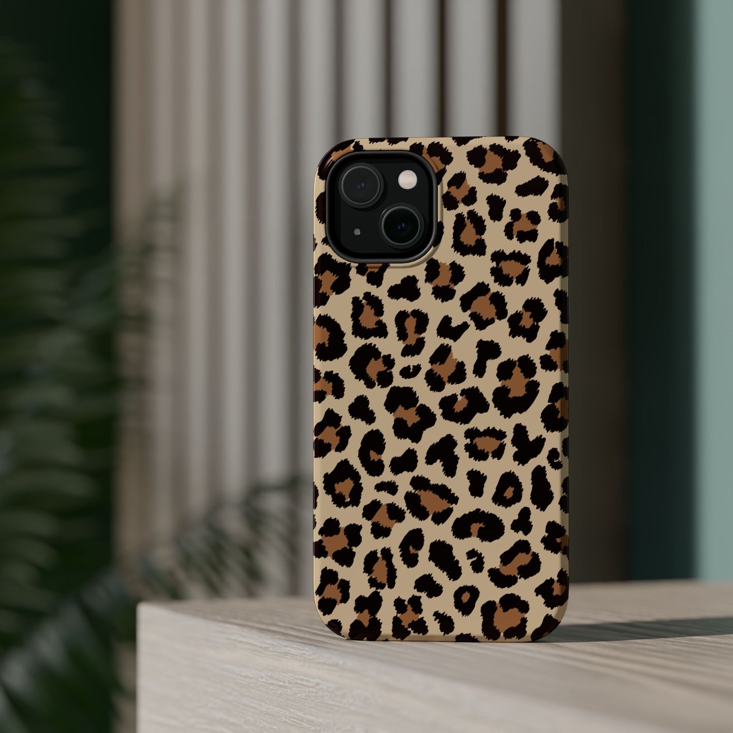 Wild Leopard Print Tough MagSafe iPhone Case – Bold Animal Pattern Design with Dual-Layer Protection