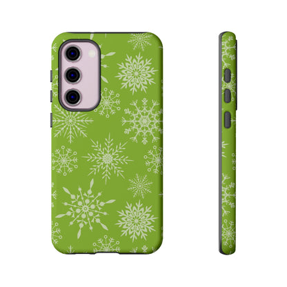 Green Snowflake Pattern – Samsung Galaxy Series Case