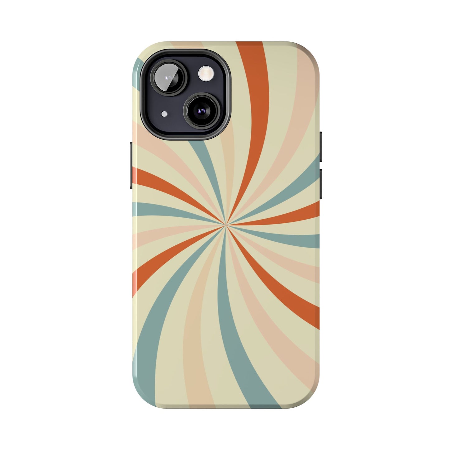 Retro Swirl iPhone Case – Durable, Vintage-Inspired Design with Dual-Layer Protection