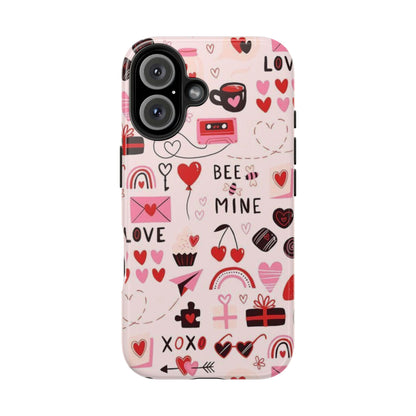 iPhone Case: Bee Mine Love Doodles