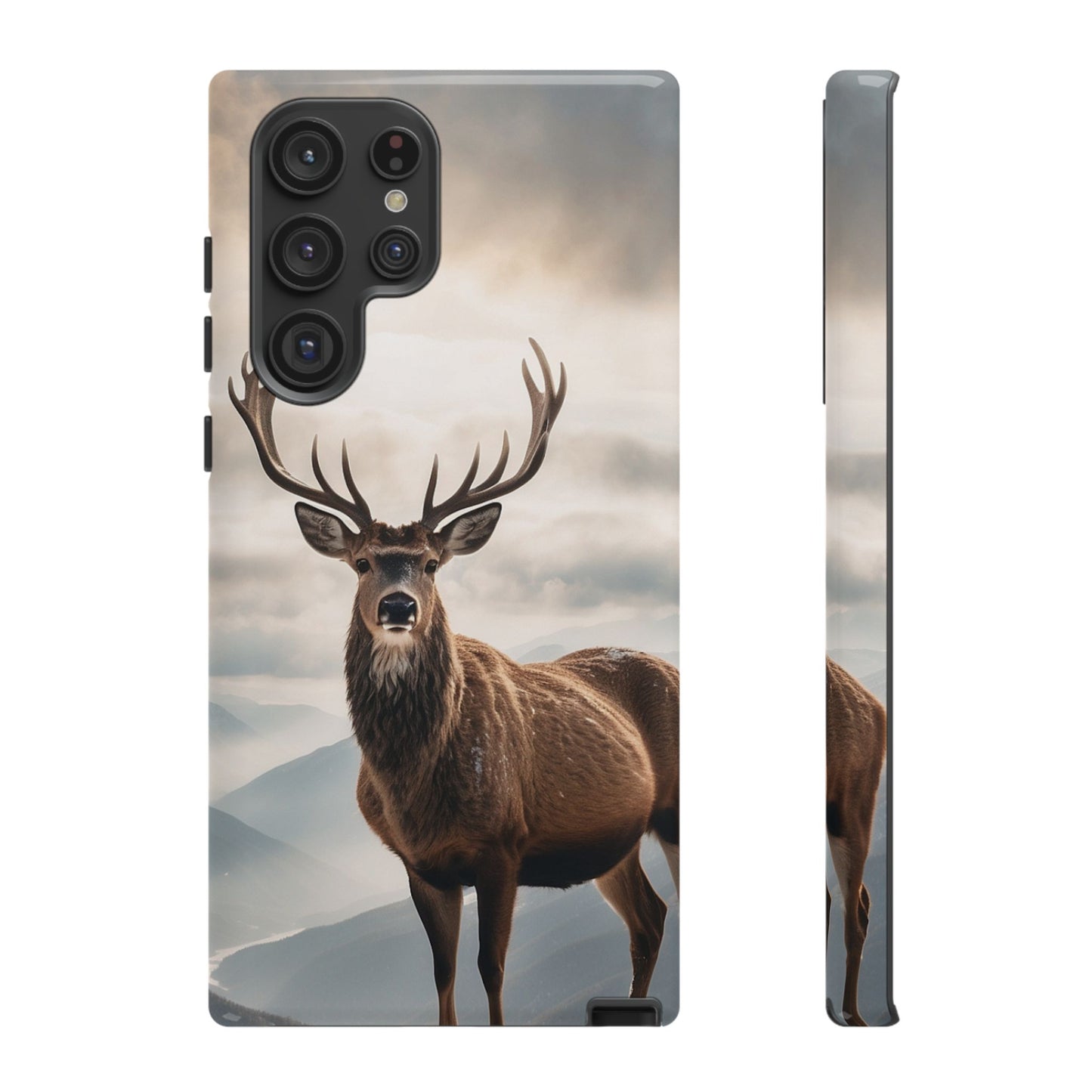 Alpine Majesty: Stag in Snow – Samsung Galaxy Case