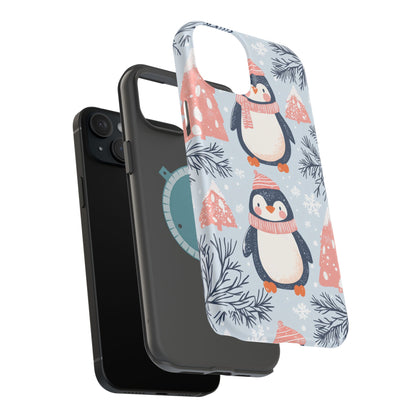 Penguin in Winter Wonderland MagSafe iPhone Case