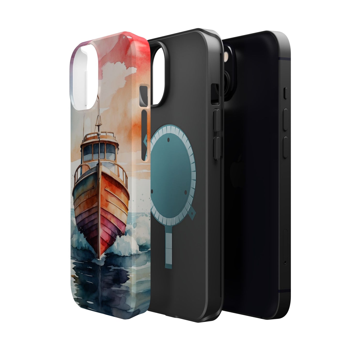 Sunset Sail Watercolor Boat –  MagSafe iPhone Series Case