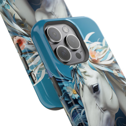 Floral Horse MagSafe iPhone Case