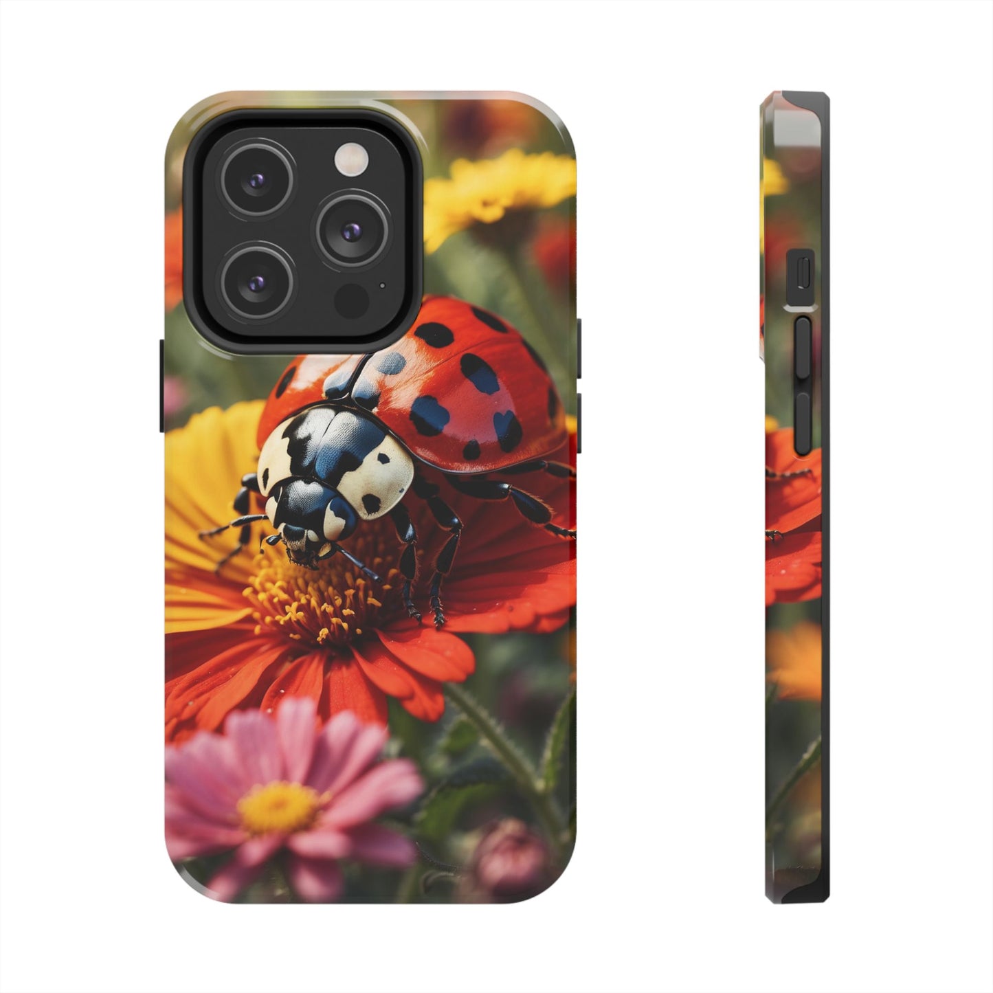 Ladybug on Orange Daisy - iPhone Series Case