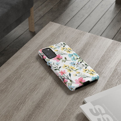 Watercolor Floral Bliss – Samsung Galaxy Case with Pastel Flower Design