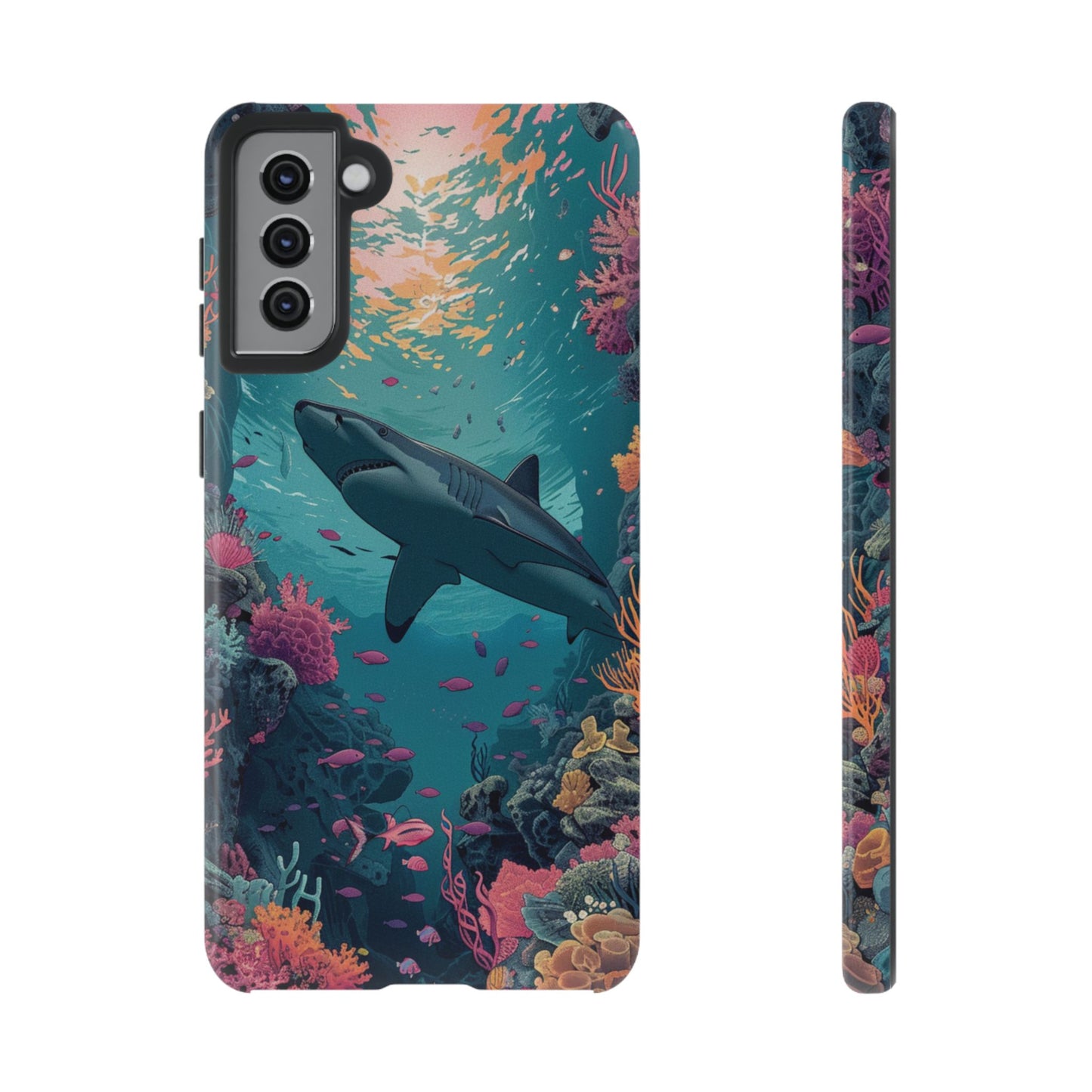 Ocean Shark Coral Reef iPhone Case