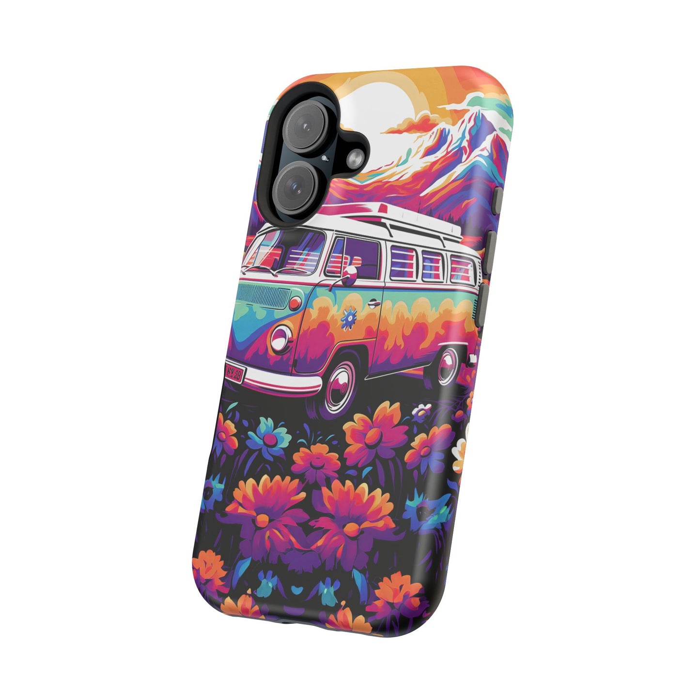 Groovy Floral Sunset Van – MagSafe iPhone Series Case