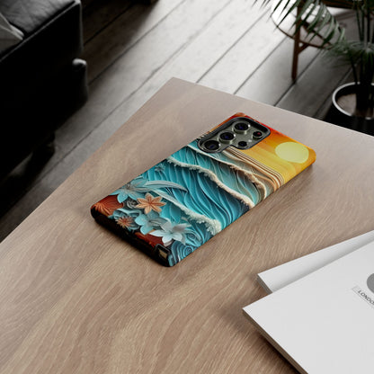 Tropical Sunset Paper Art Ocean – Samsung Galaxy Series Case