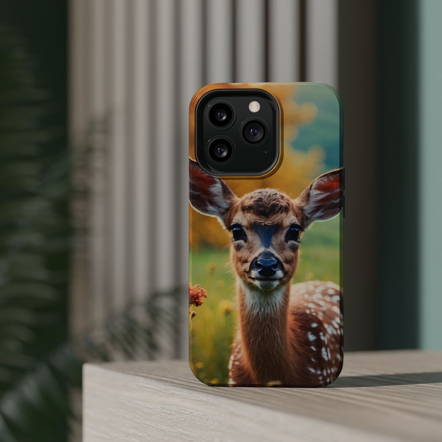 MagSafe-Compatible iPhone Case – Golden Meadow Fawn