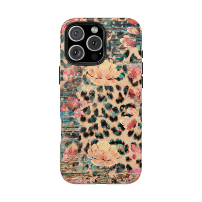 Rustic Floral Leopard - iPhone Series Case