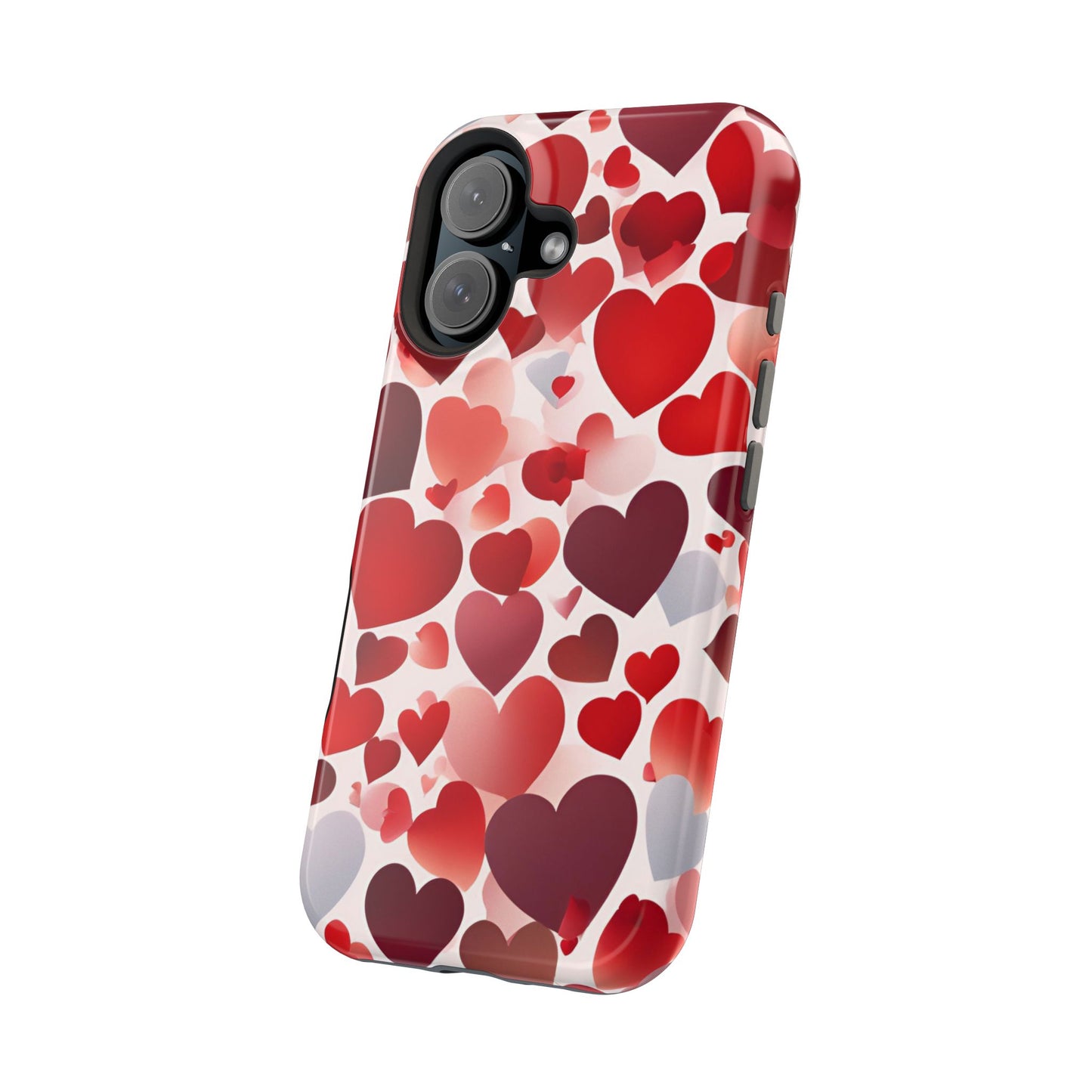 MagSafe Case: Romantic Red Heart Gradient Case