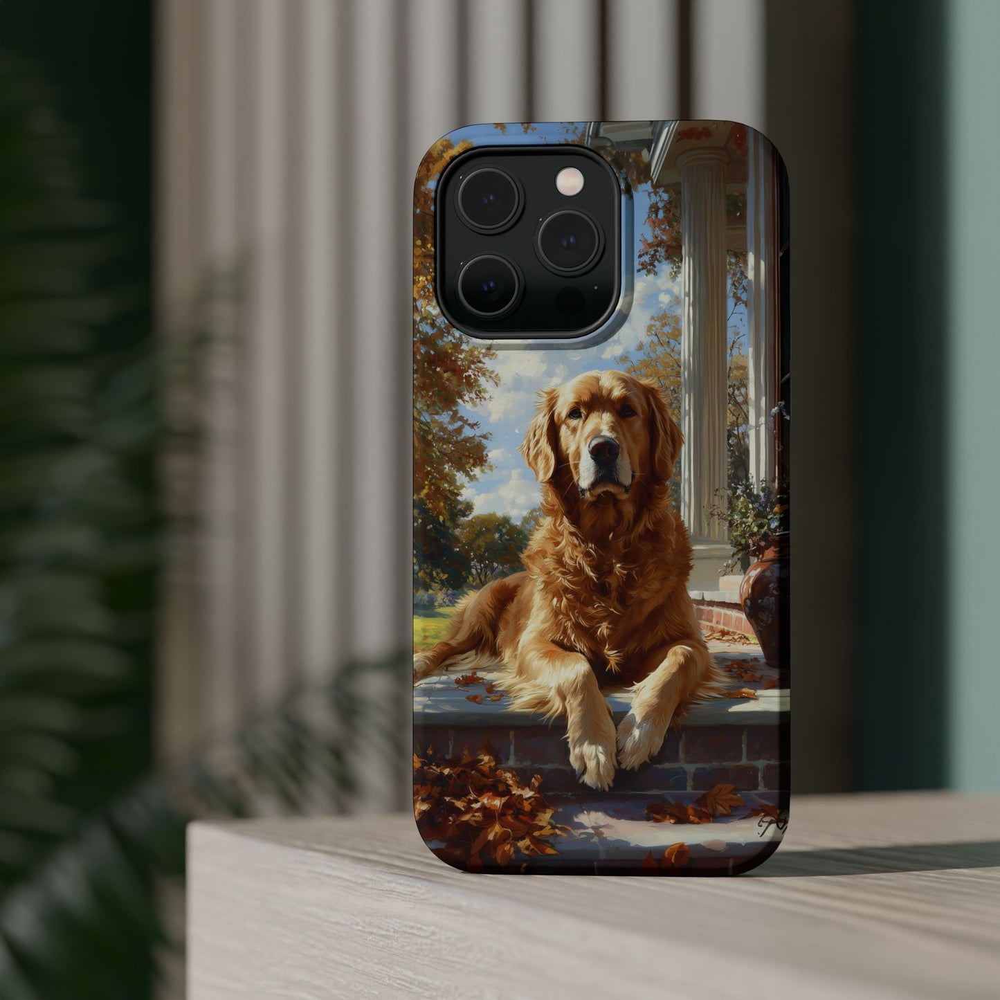 Golden Retriever Autumn Serenity - MagSafe iPhone Series Case