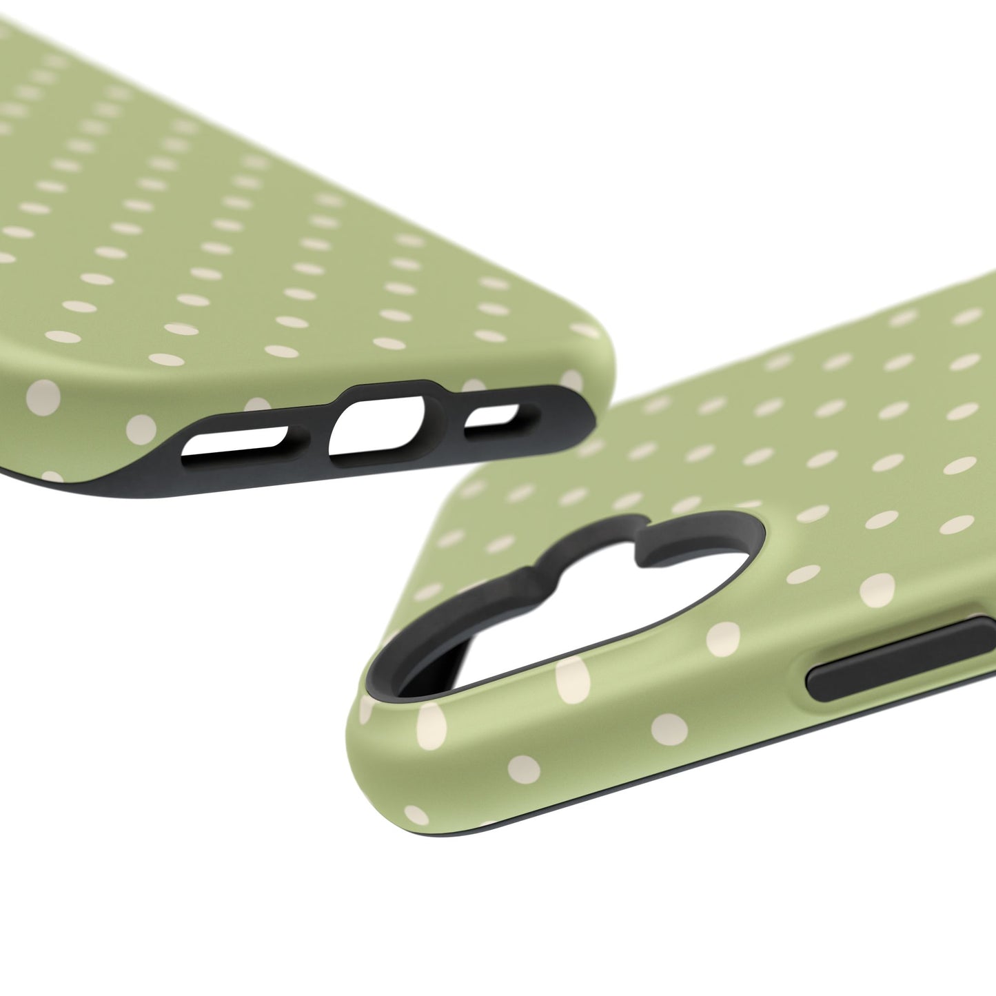 Sage Green Polka Dots – MagSafe iPhone Case