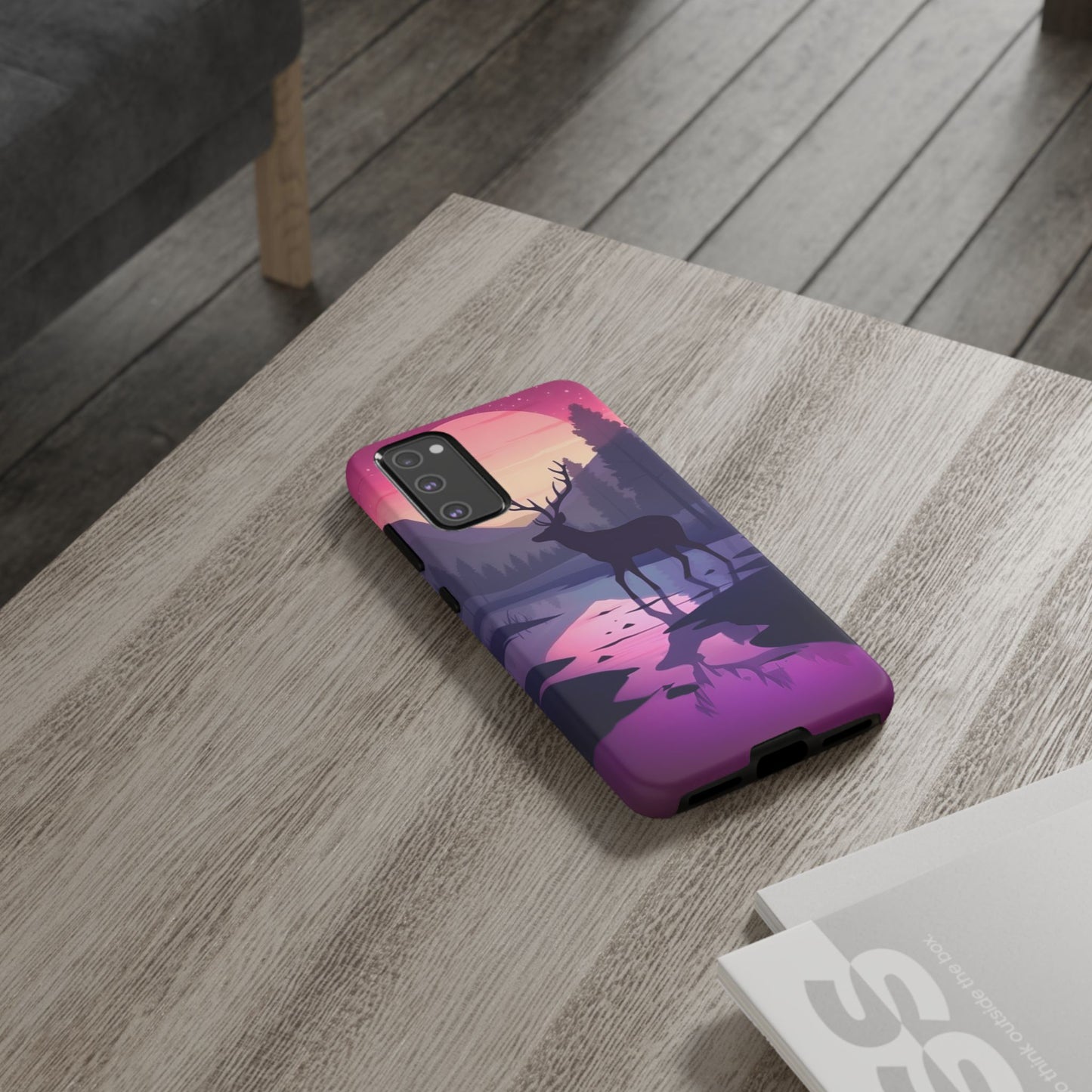 Twilight Elegance: Stag Reflection – Samsung Galaxy Case