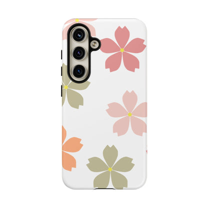 Pastel Sakura Blossom Tough Samsung Galaxy Case – Durable Design with Soft Matte Finish