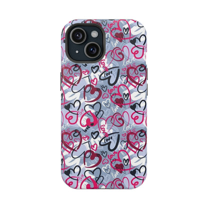 Graffiti Love Hearts MagSafe Case