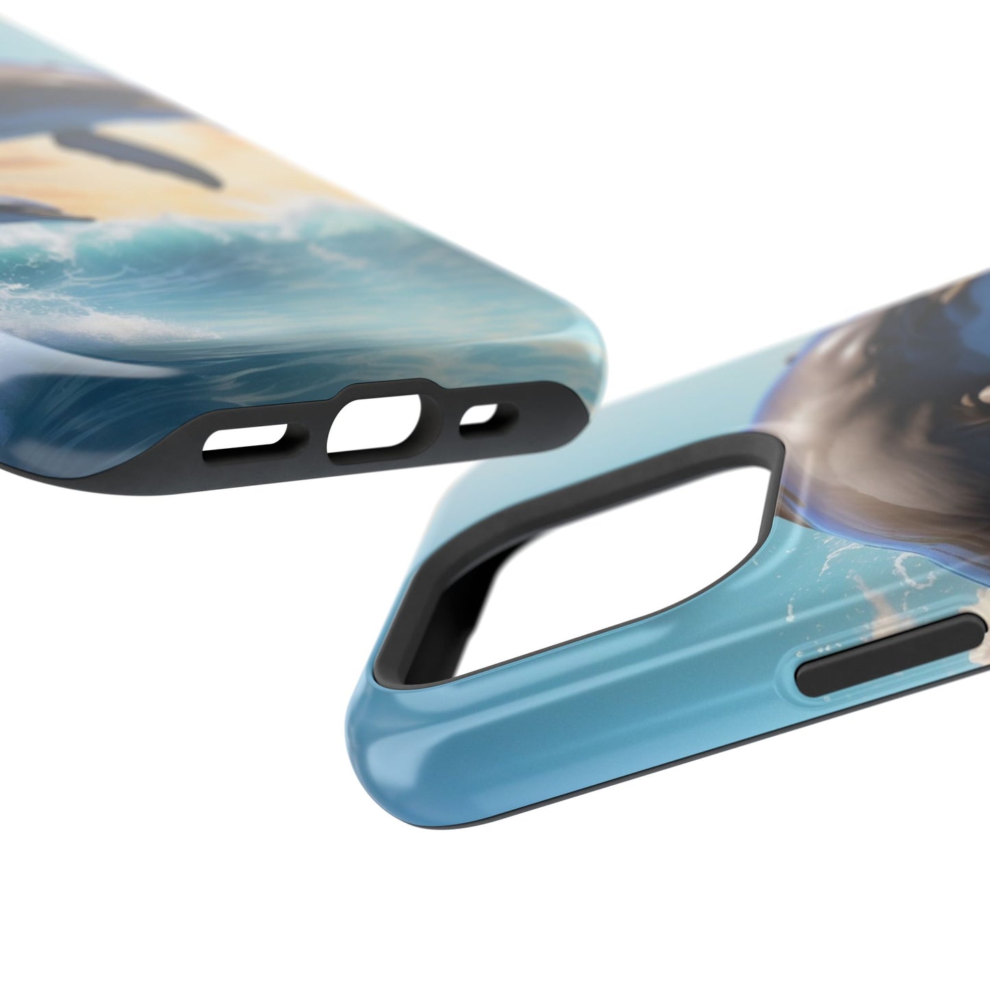 Dolphin Galaxy Splash - MagSafe-Compatible Case