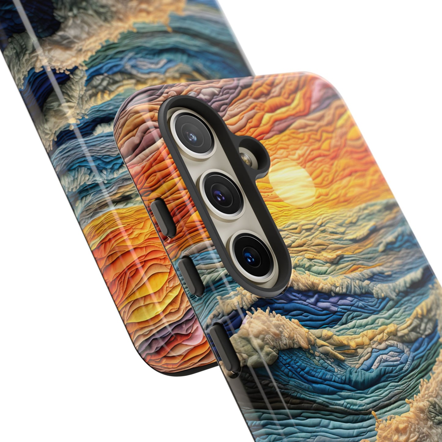 Textured Ocean Sunset Waves – Samsung Galaxy Series Case