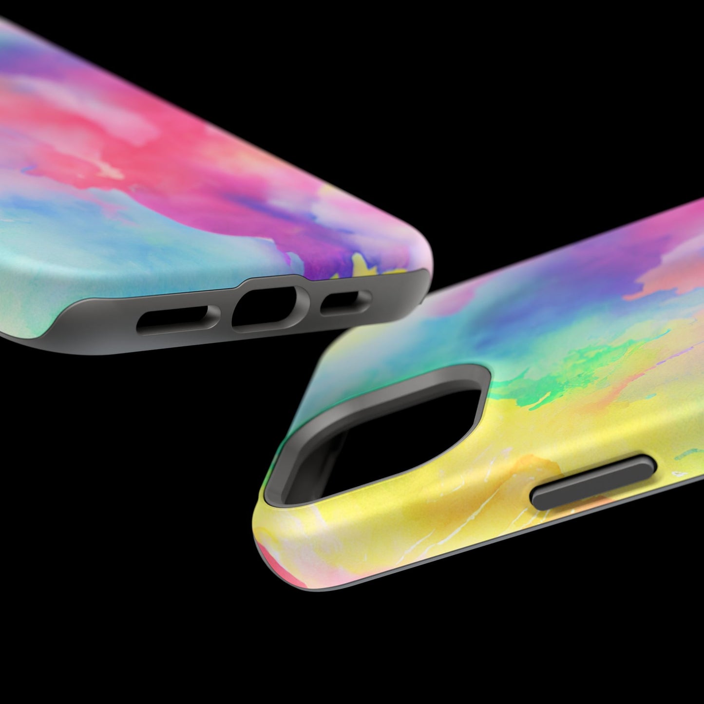 Pastel Watercolor Dream MagSafe iPhone Case – Slim Profile, Glossy Finish