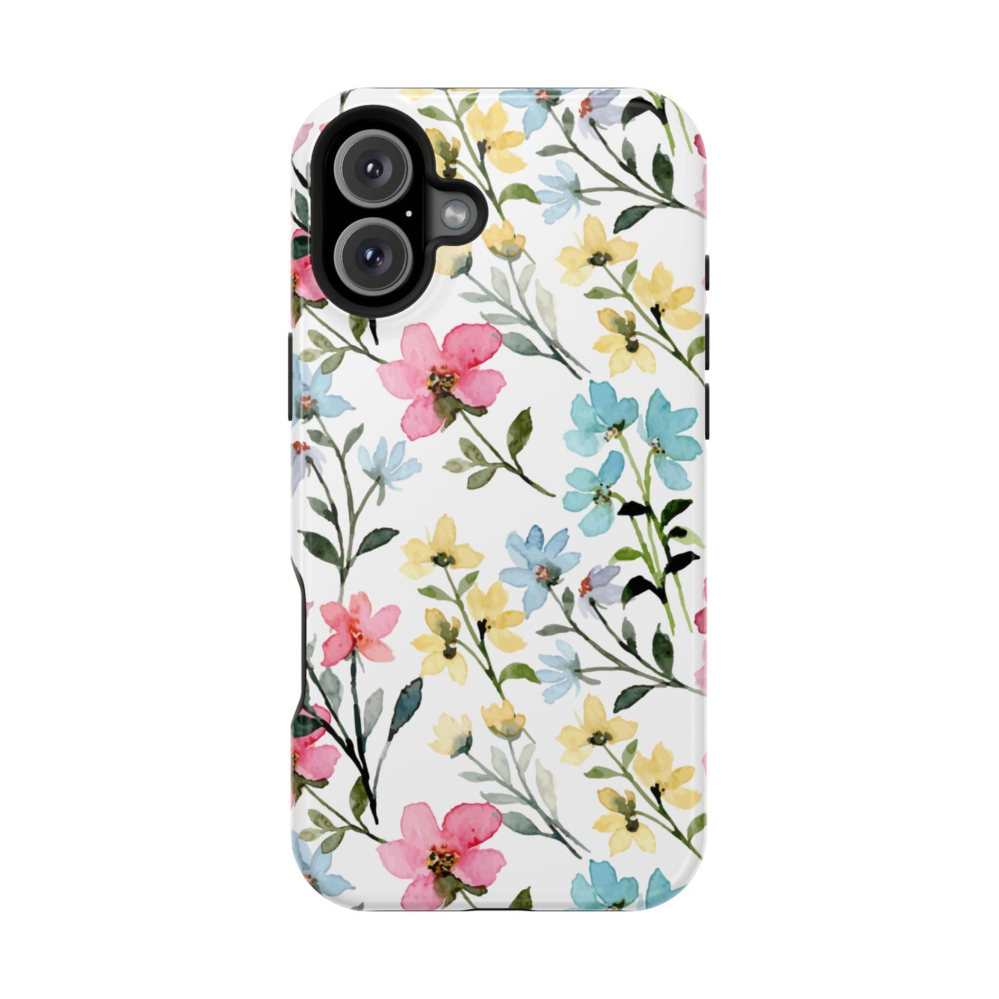 Watercolor Floral Bliss – MagSafe Case with Pastel Flower Design