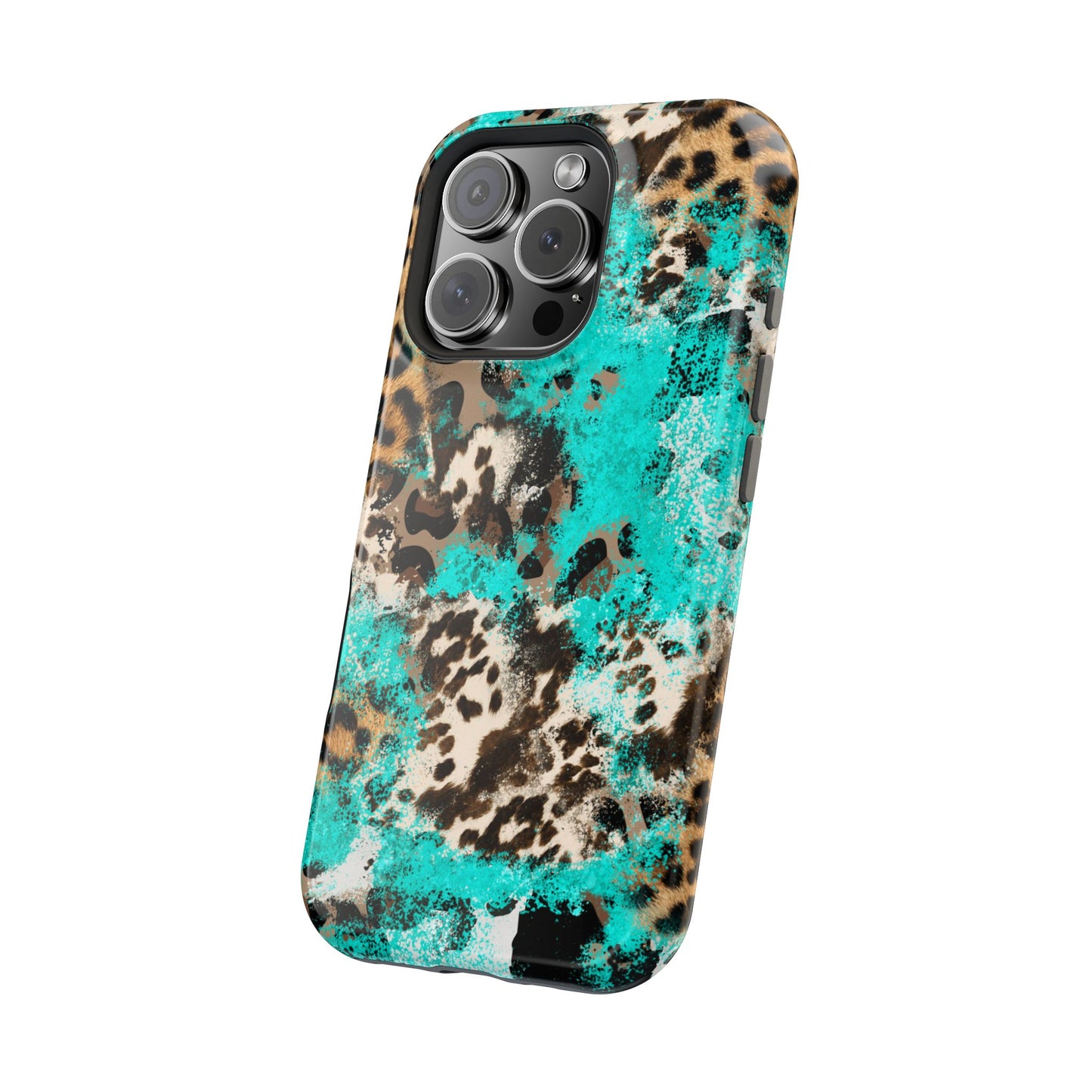 Aqua Splash Leopard - MagSafe iPhone Series Case