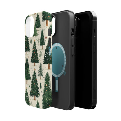 Festive Christmas Tree Forest Pattern – MagSafe iPhone Series Case