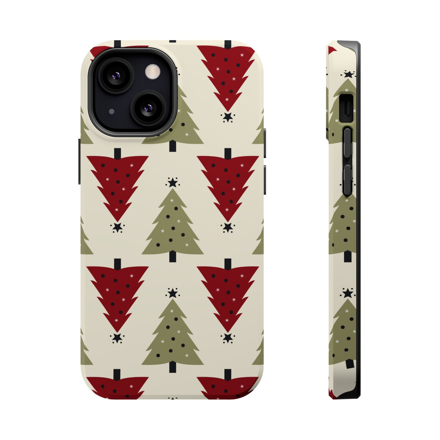 Retro Christmas Trees Pattern - MagSafe iPhone Series Case