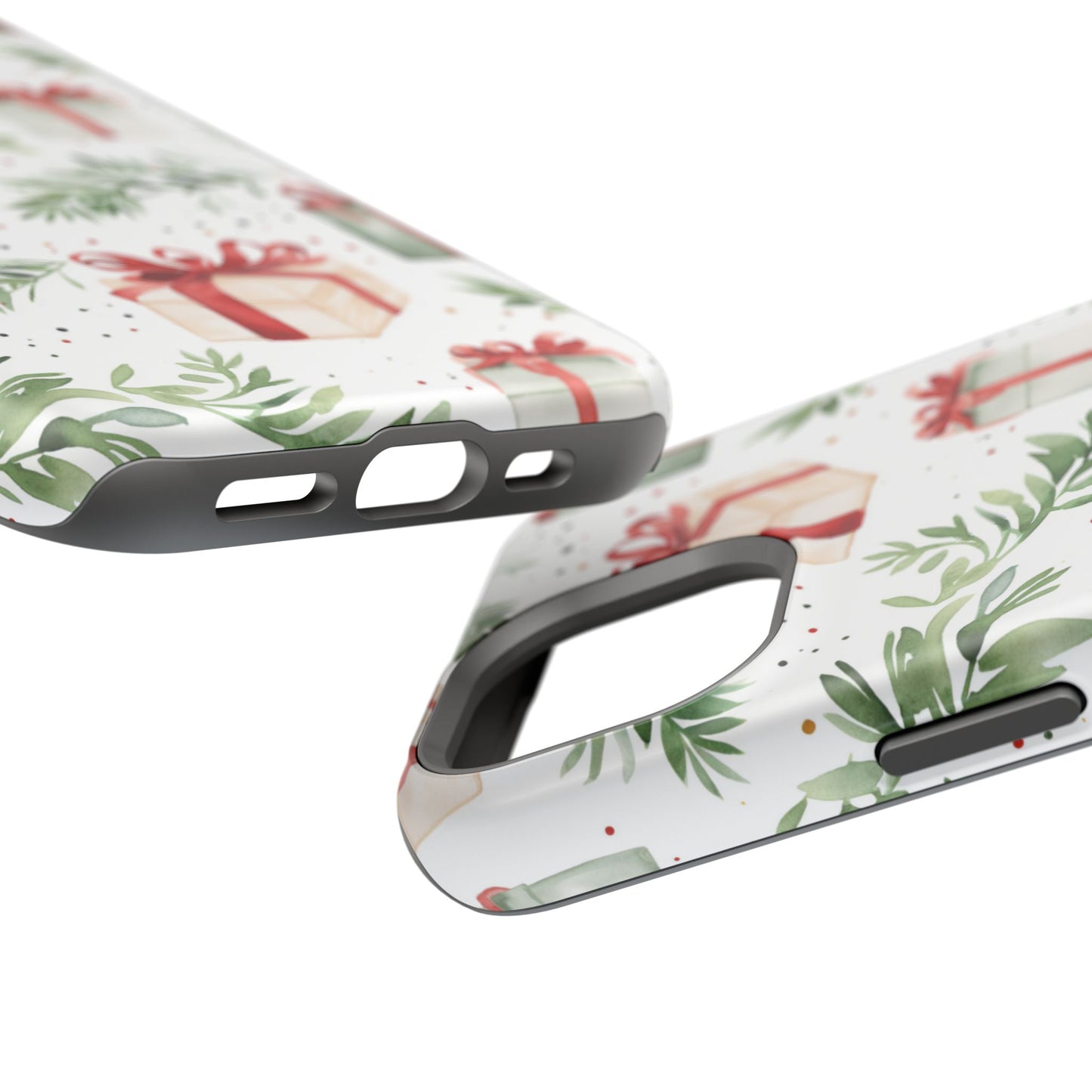 Watercolor Holiday Gifts & Greenery - MagSafe iPhone Series Case