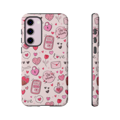 Samsung Galaxy Case: Playful Valentine's Day Icons Case