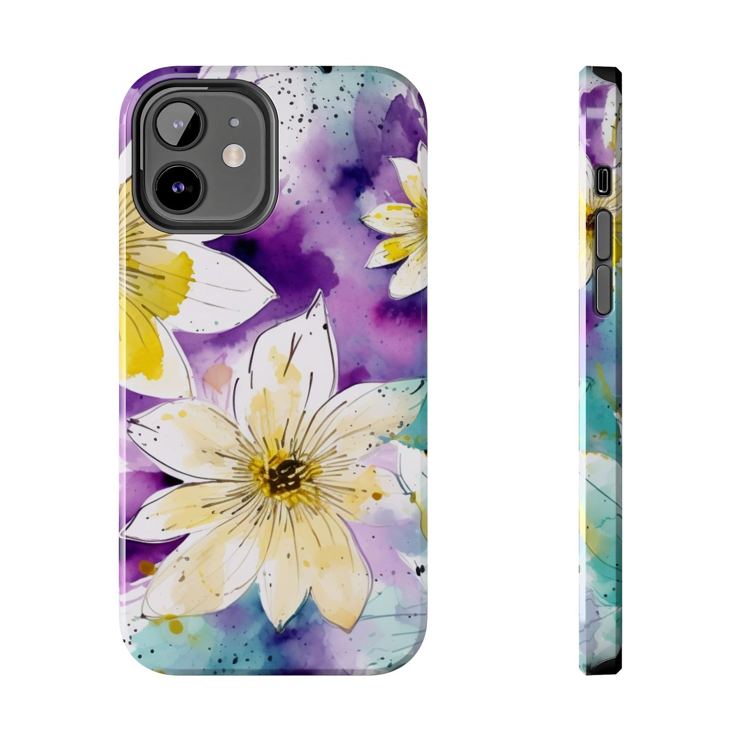 Abstract Floral Watercolor Splash - iPhone Series Case