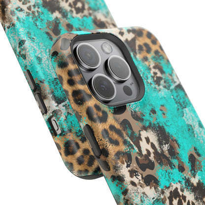 Aqua Splash Leopard - MagSafe iPhone Series Case