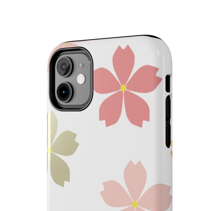 Pastel Sakura Blossom Tough iPhone Case – Durable Design with Soft Matte Finish