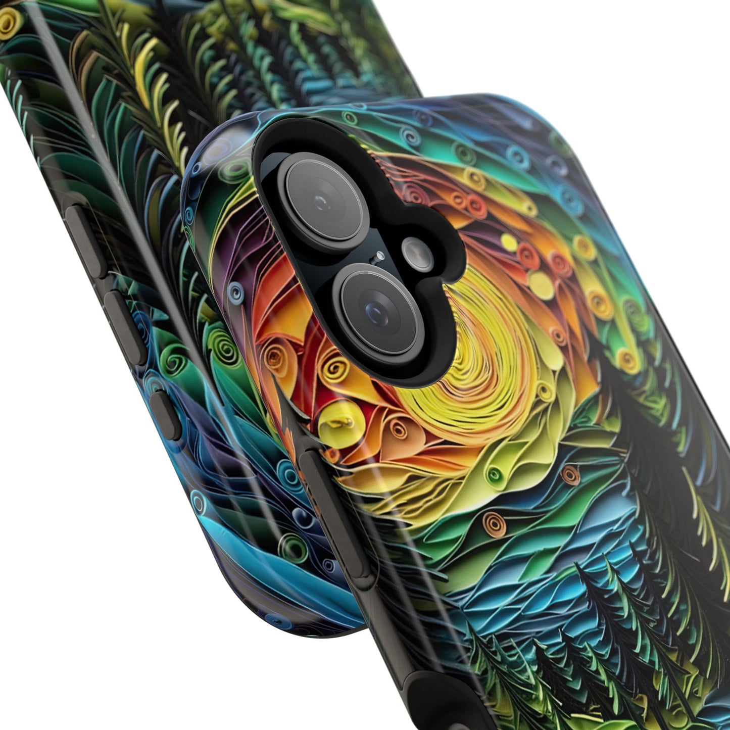 Radiant Forest Sunset MagSafe iPhone Case – Artistic Landscape Design