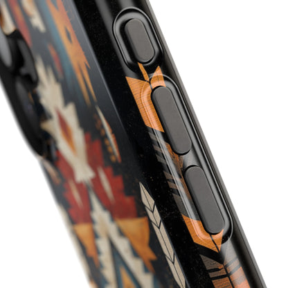 Southwestern Arrow & Diamond Tough MagSafe iPhone Case – Bold Tribal Design, Dual-Layer Protection