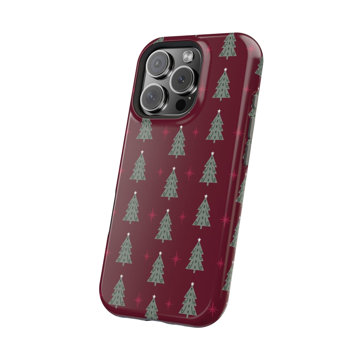 Retro Christmas Tree Pattern – MagSafe iPhone Series Case