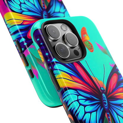 Vivid Butterfly & Floral Burst - iPhone Series Case