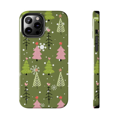 Whimsical Christmas Tree Pattern – iPhone Series Case