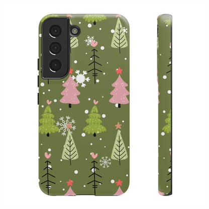 Whimsical Christmas Tree Pattern – Samsung Galaxy Series Case