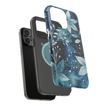 Midnight Frost Botanical – MagSafe iPhone Case